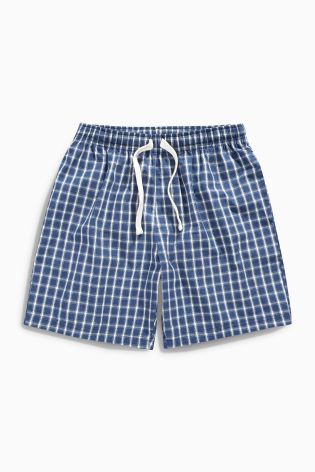 Navy Check Shorts Two Pack